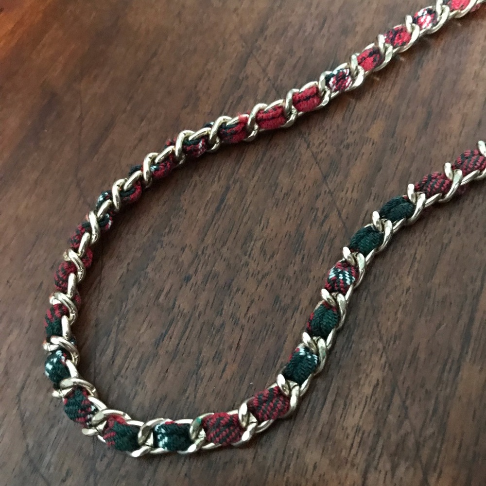Fabric Chain • Red/Green/Gold
